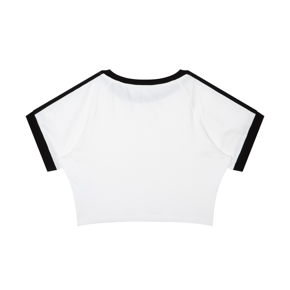 The GFG Heritage Varsity Crop Tee — Black Crown