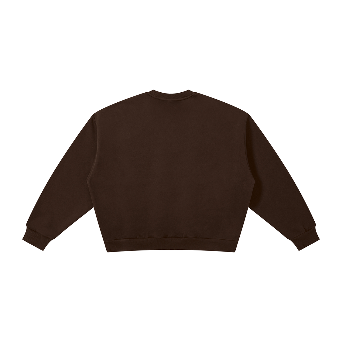The GFG Heritage Boxy Fleece Crewneck — White Lettering