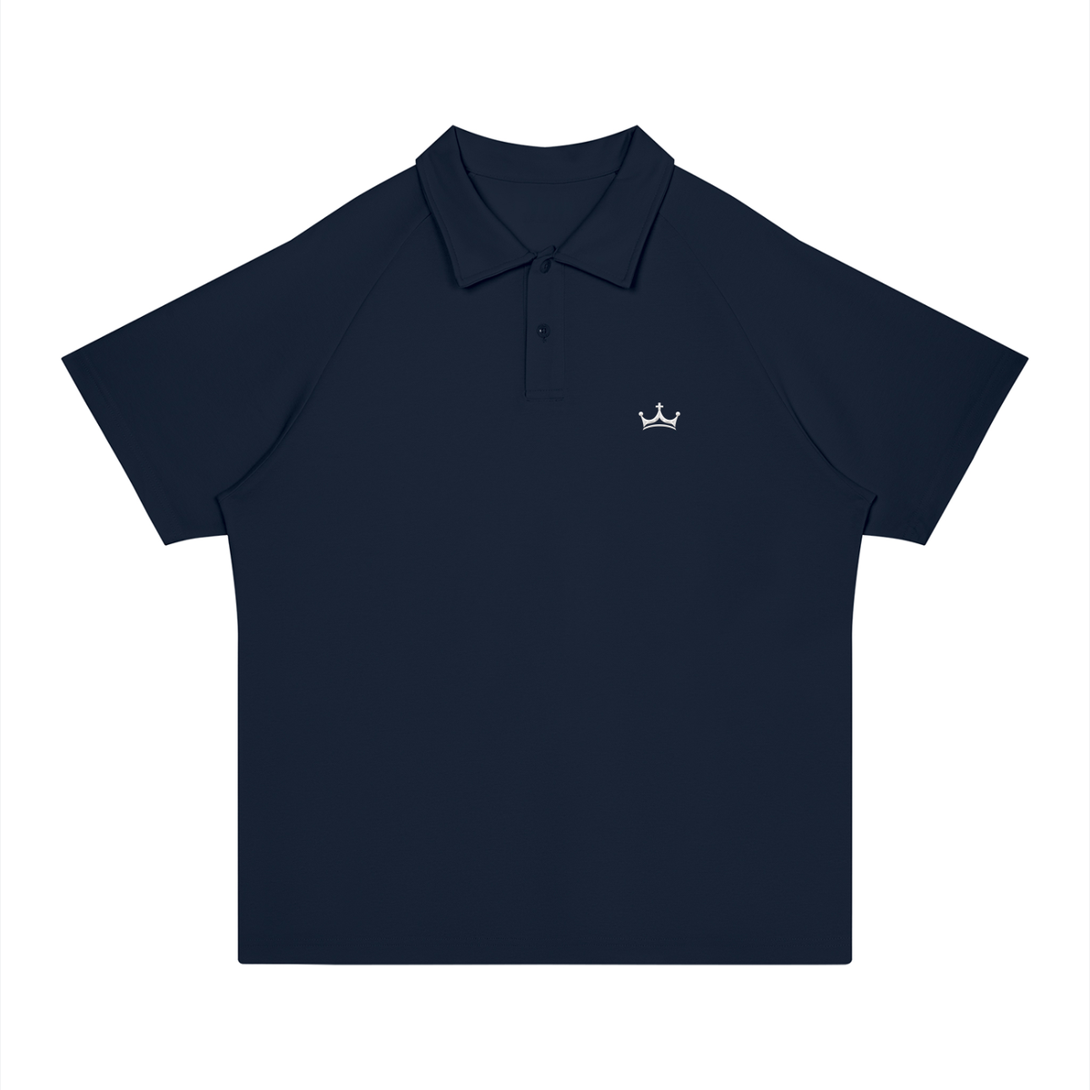The GFG Heritage Regular-Fit Polo — White Crown