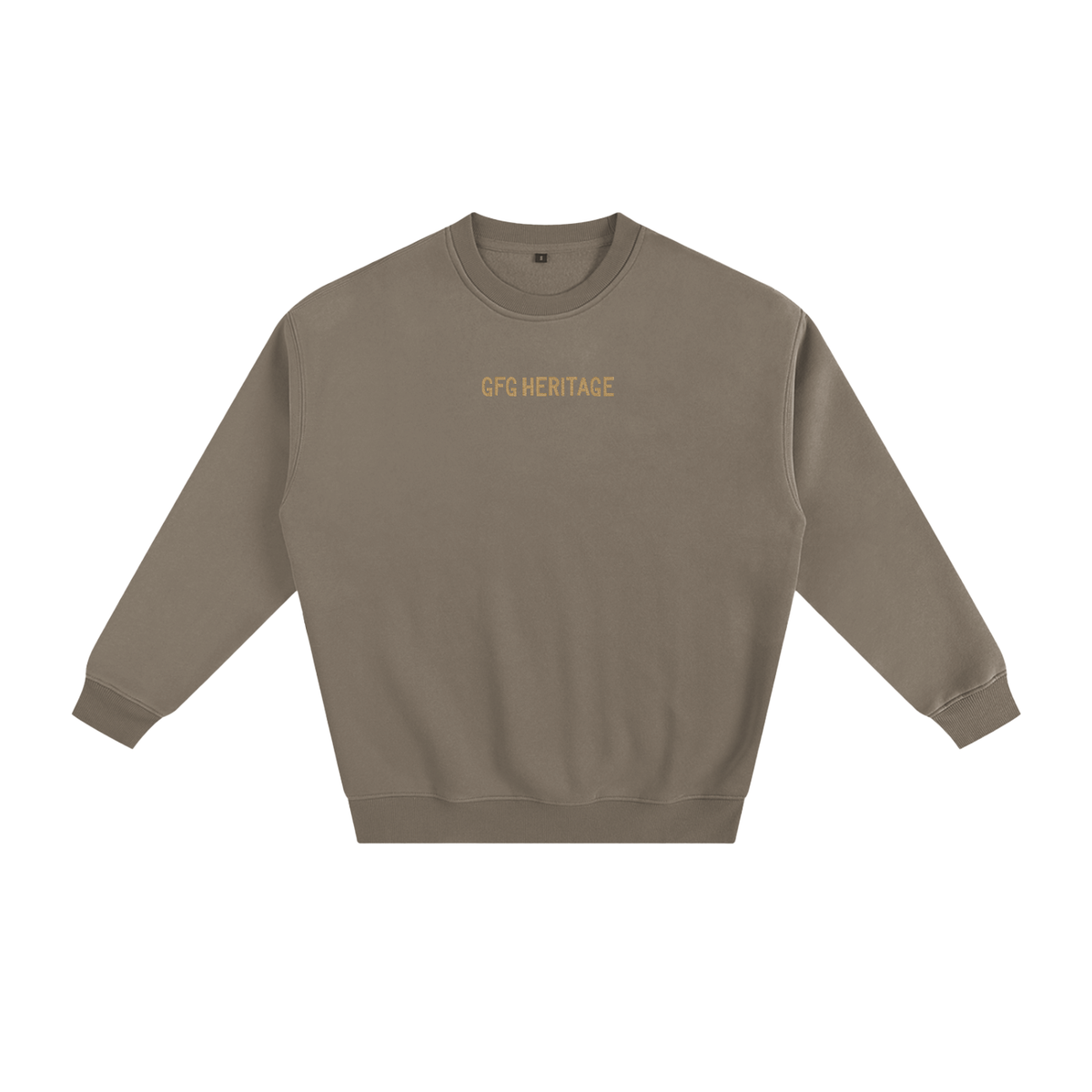 The GFG Heritage Fleeced Sweatshirt — Gold Lettering