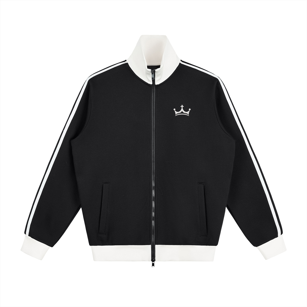 The GFG Heritage Track Jacket — White Crown