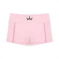The GFG Heritage Yoga Biker Shorts — Black Crown