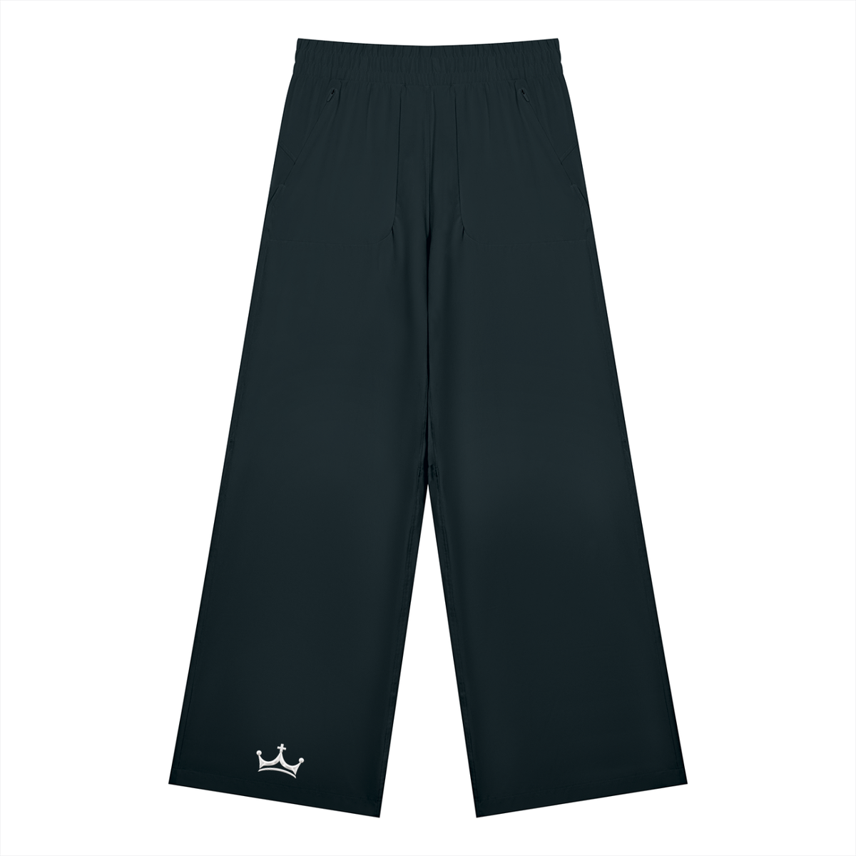 The GFG Heritage Wide Leg Yoga Pants — White Crown