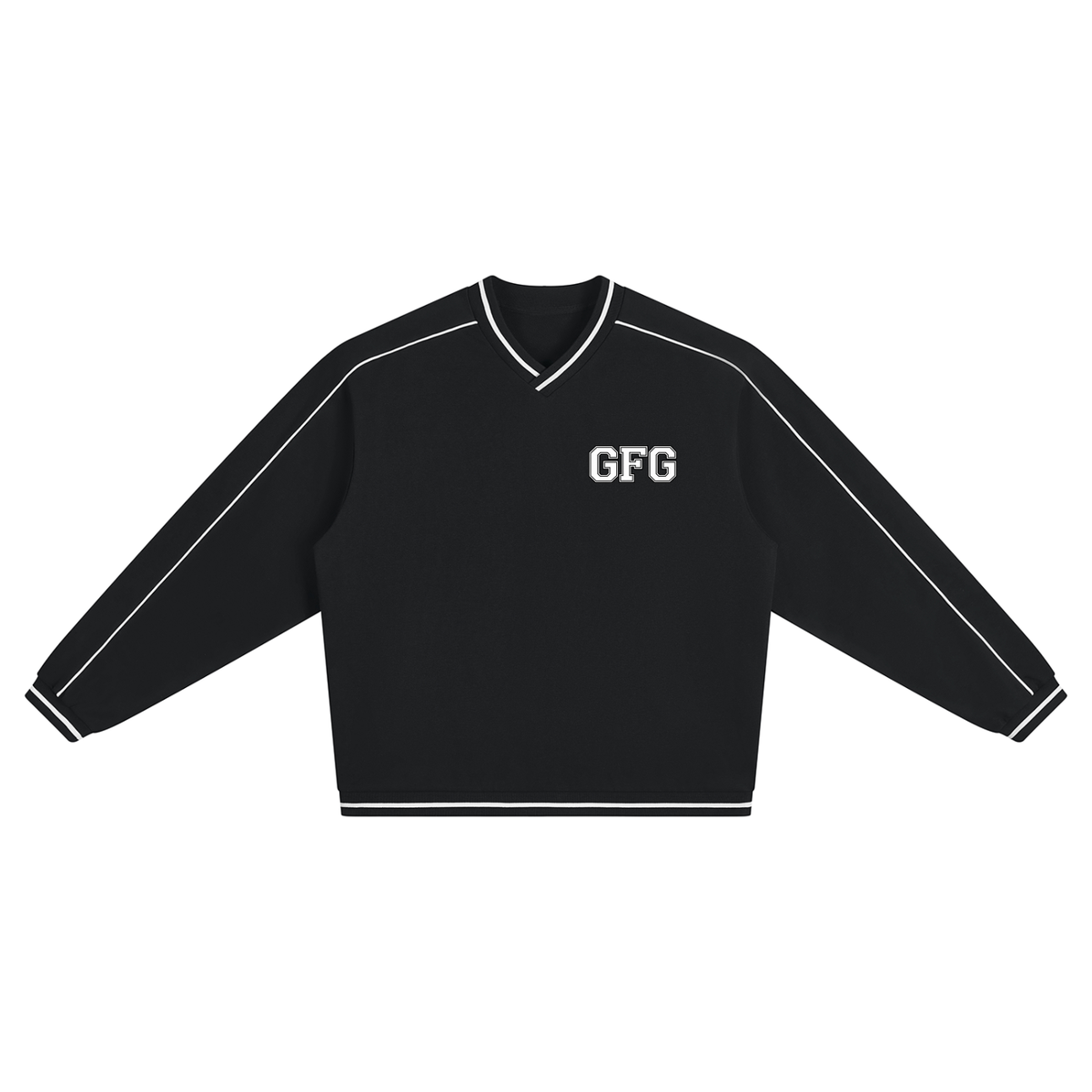 The GFG Heritage Colour Block V-Neck Sweatshirt — Varsity Block