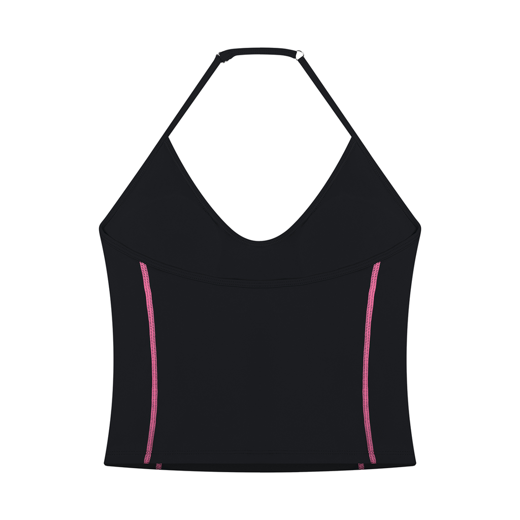 The GFG Heritage Halter Yoga Tank — White Crown