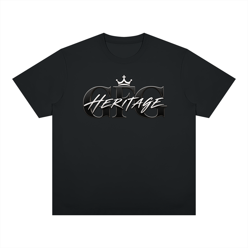 The GFG Heritage Statement Tee — Silver Lettering