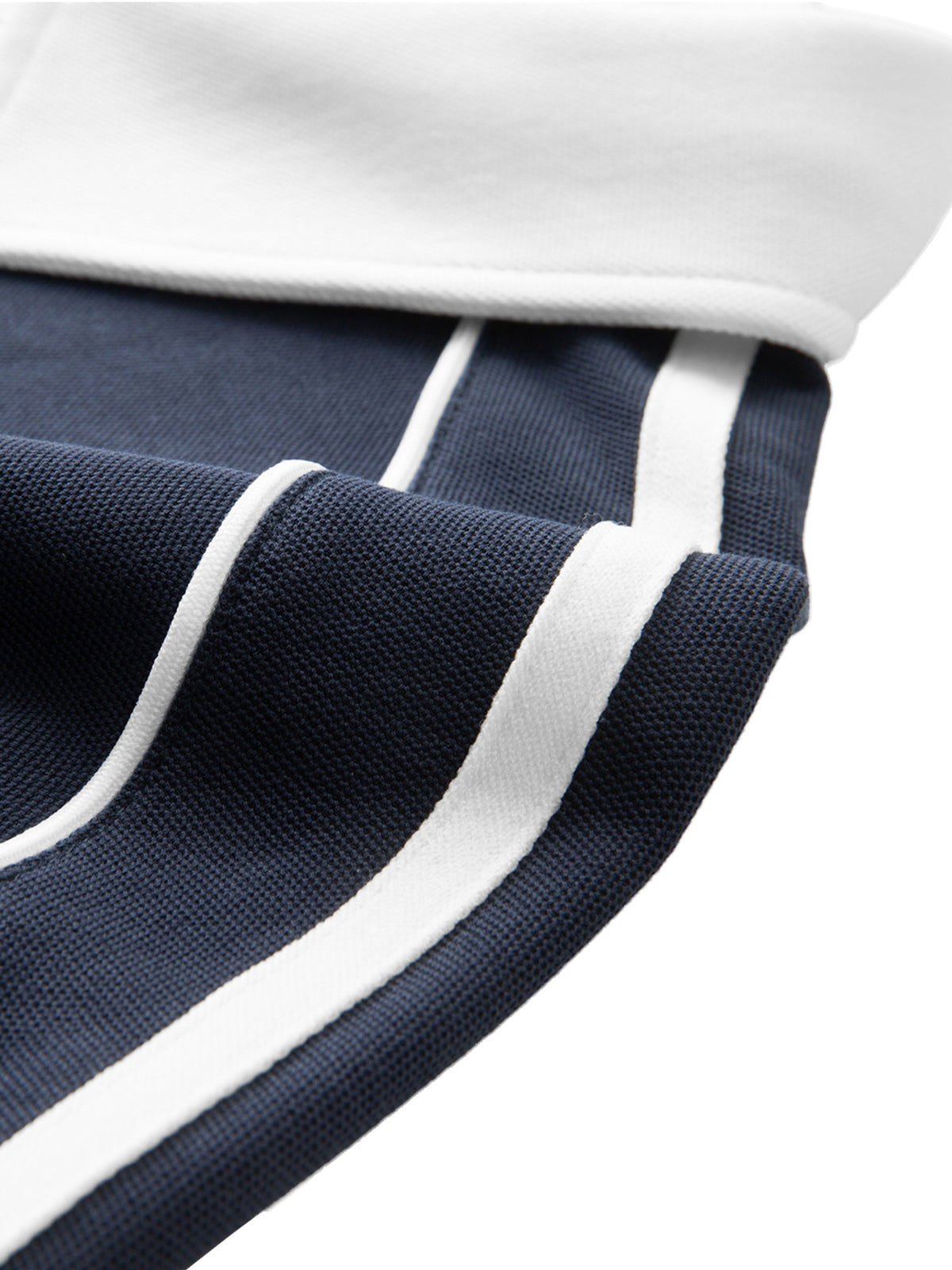 The GFG Heritage Contrast-Collar Polo — White Crown