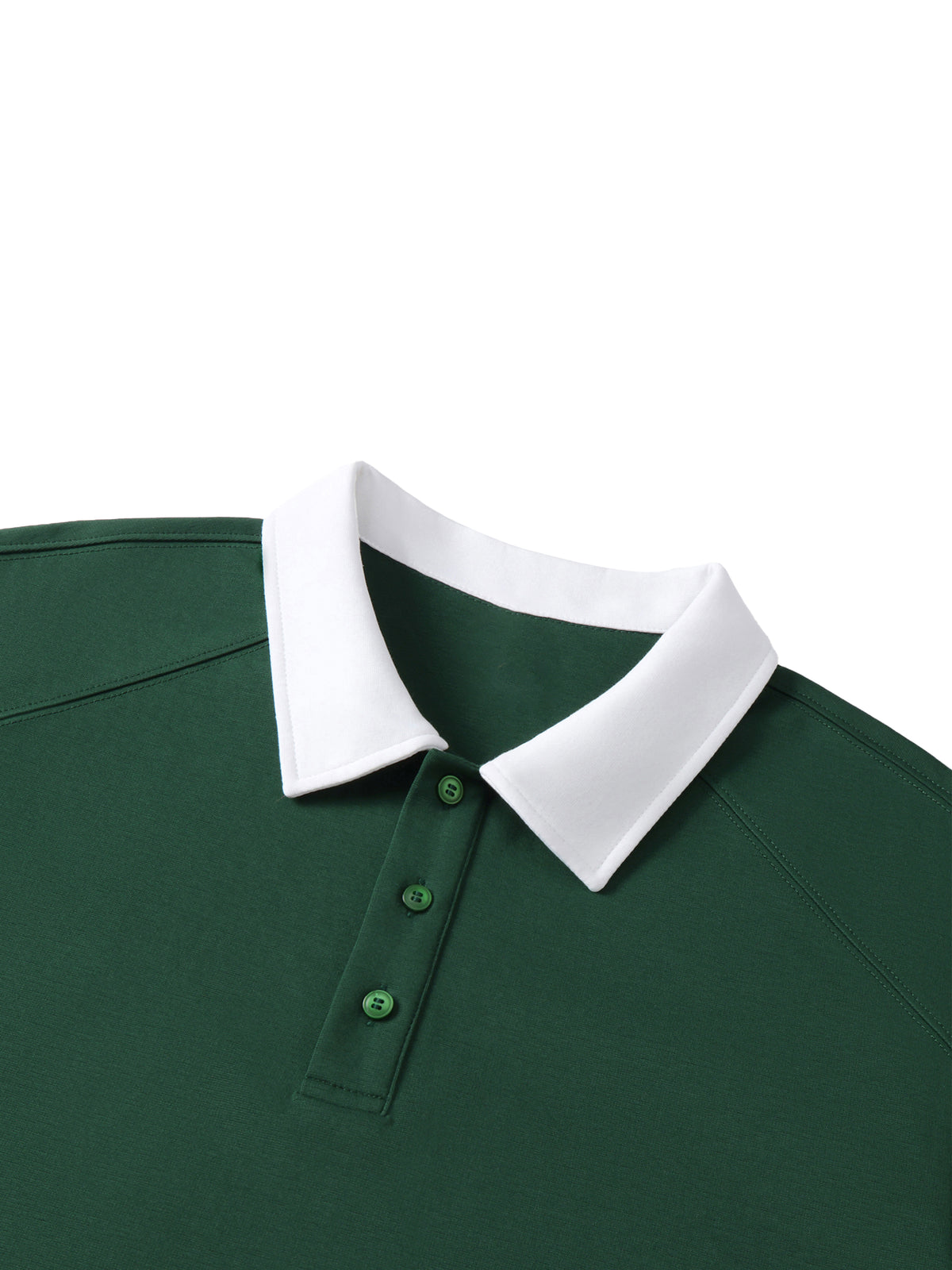 The GFG Heritage Contrast Raglan Polo — White Crown
