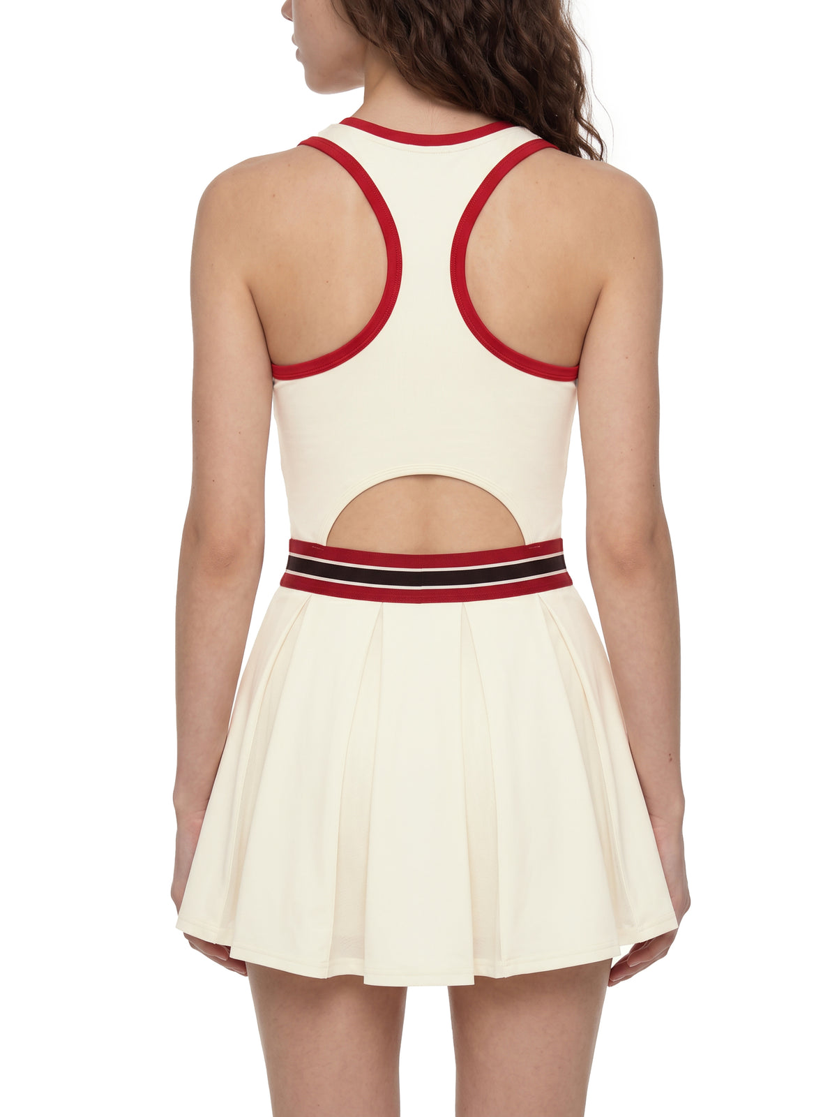 The GFG Heritage Color Block Dress — White Crown