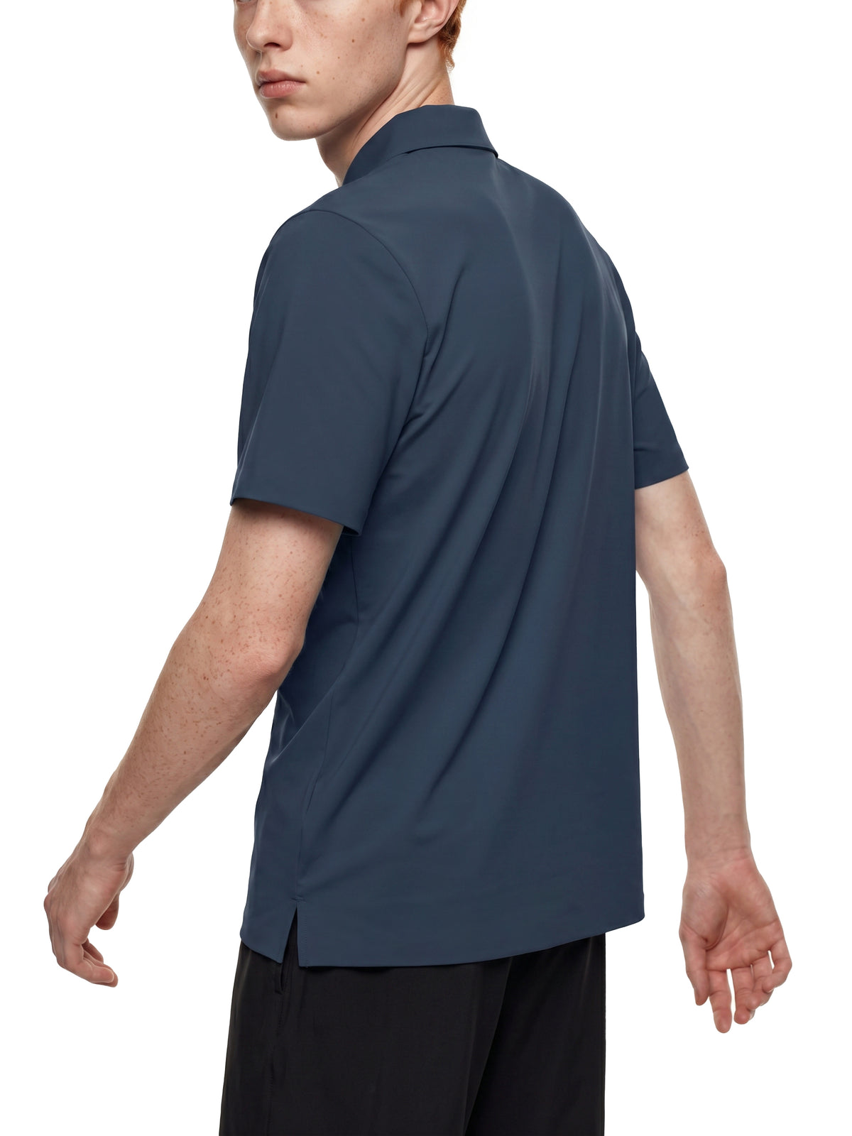 The GFG Heritage Quarter-Zip Performance Polo — White Crown