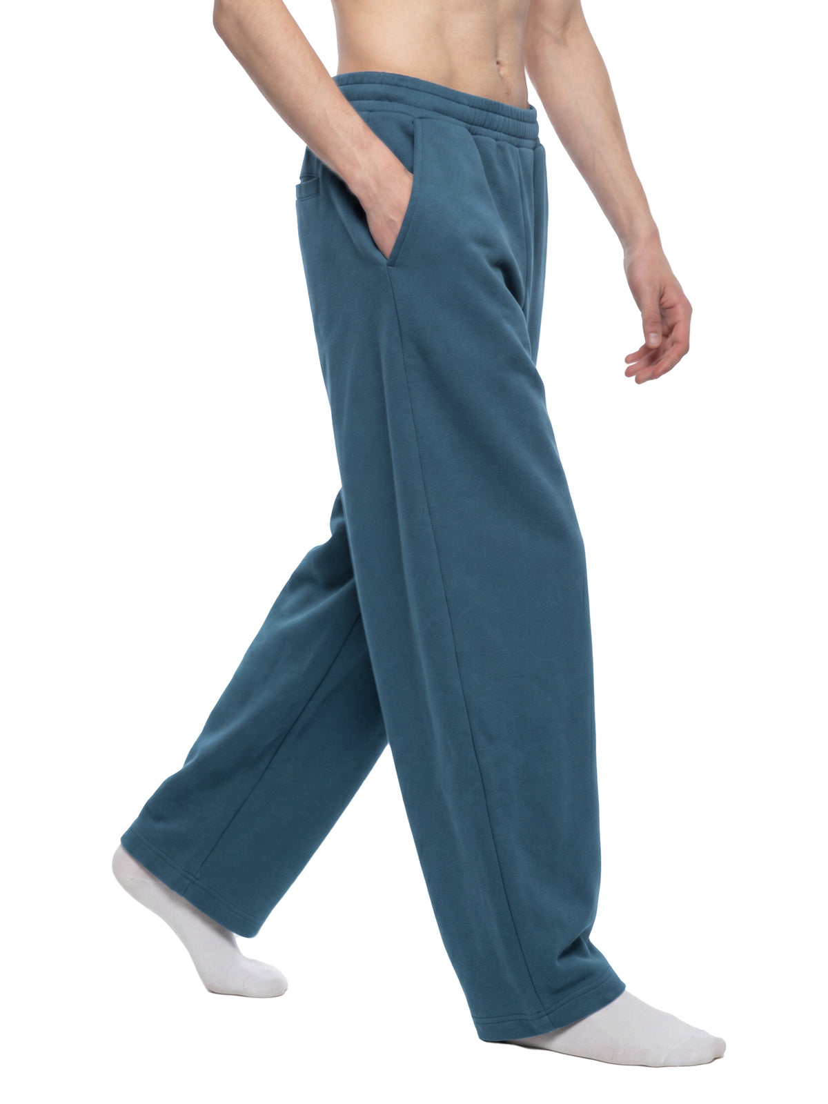 The GFG Heritage Barrel Leg Sweatpants — Silver Crown