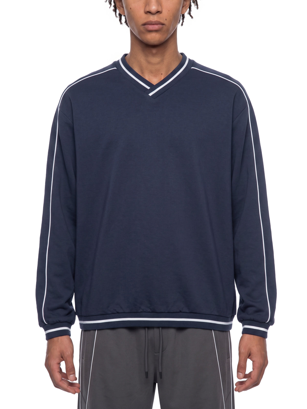 The GFG Heritage Colour Block V-Neck Sweatshirt — Varsity Block