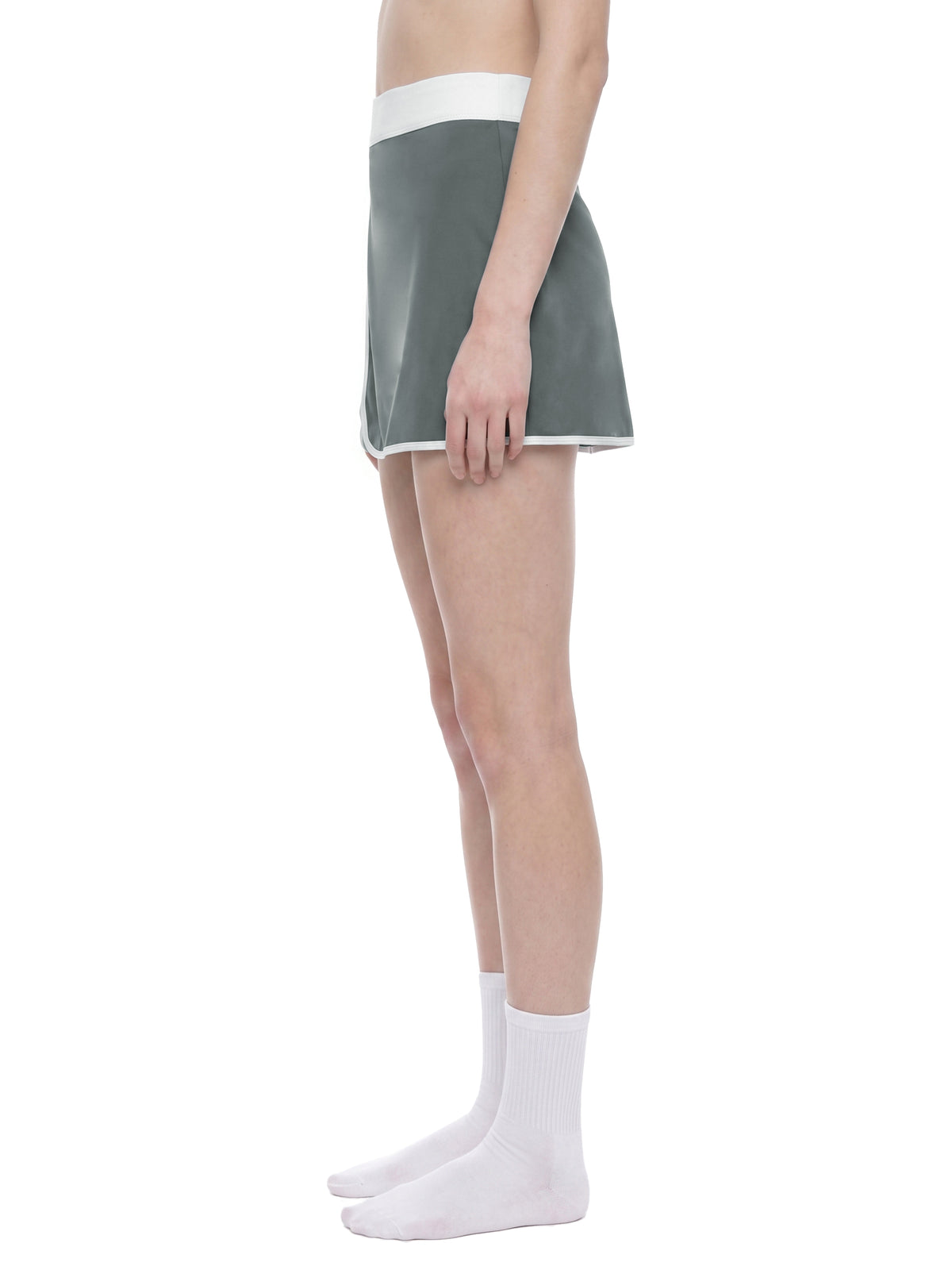 The GFG Heritage Colour Block A-Line Skort — White Crown