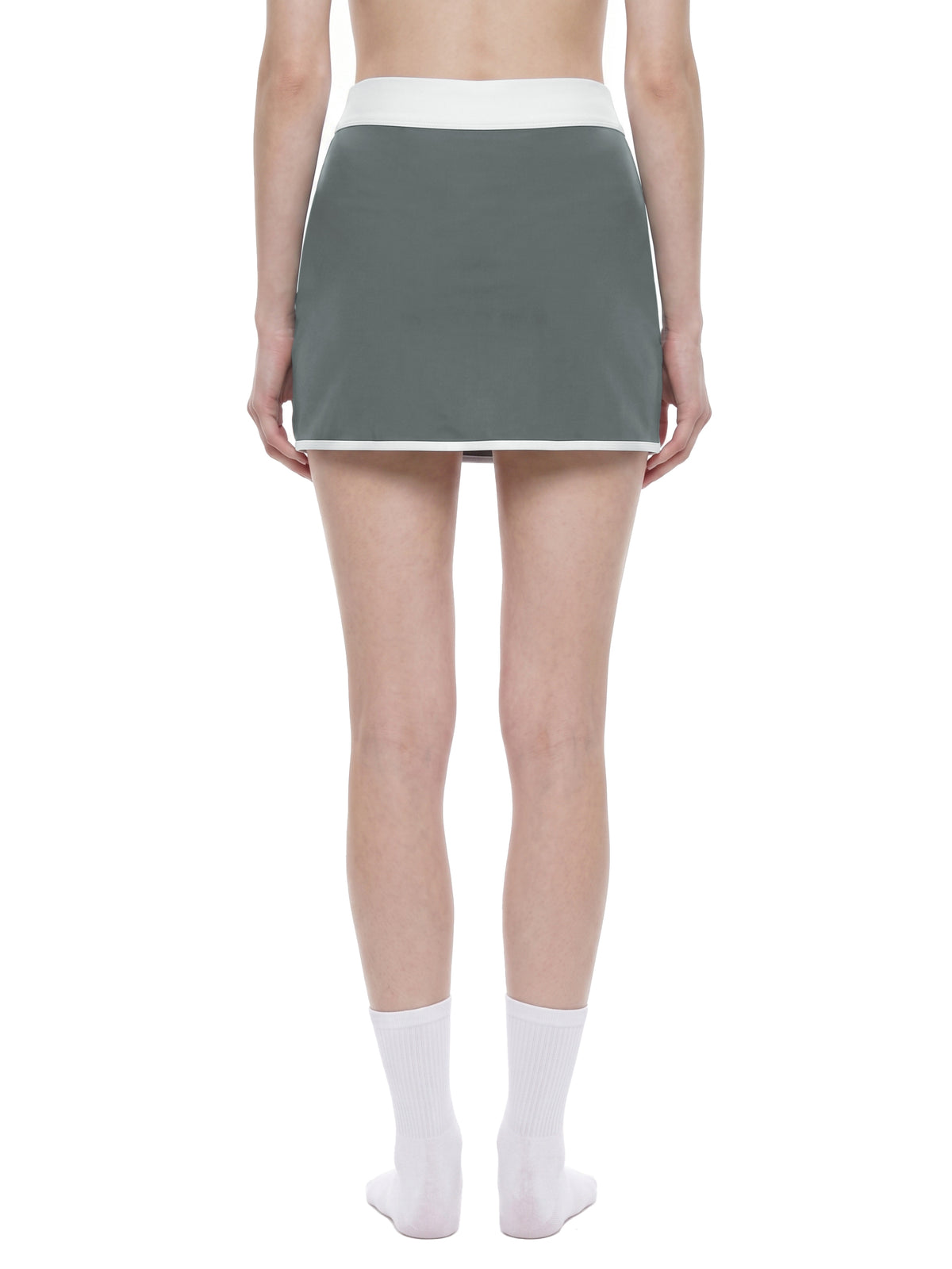 The GFG Heritage Colour Block A-Line Skort — White Crown