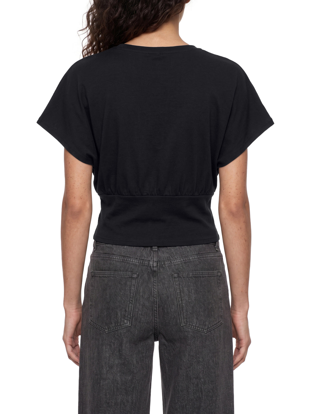 The GFG Heritage Dolman Crop Tee — White Crown