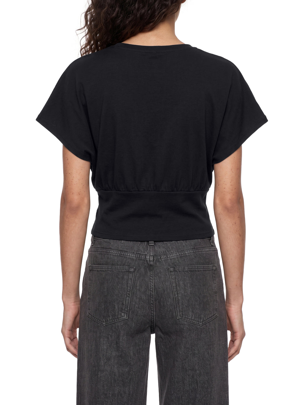 The GFG Heritage Dolman Crop Tee — Black Crown