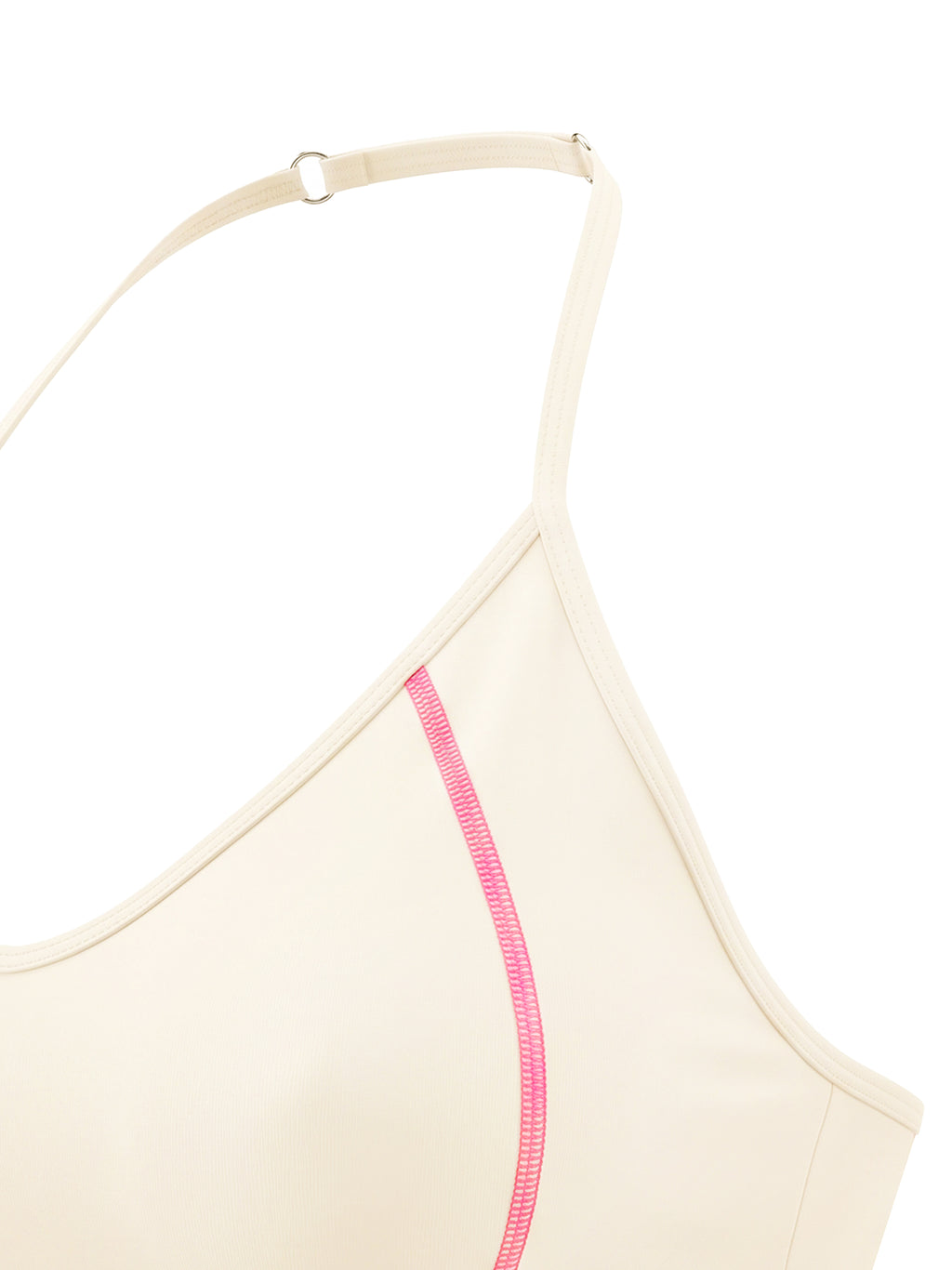 The GFG Heritage Halter Yoga Tank — White Crown