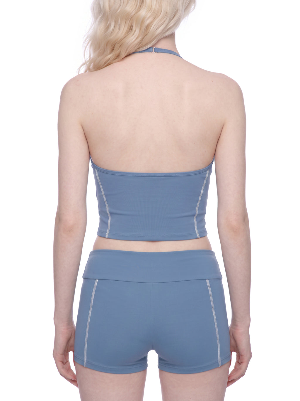 The GFG Heritage Halter Yoga Tank — White Crown