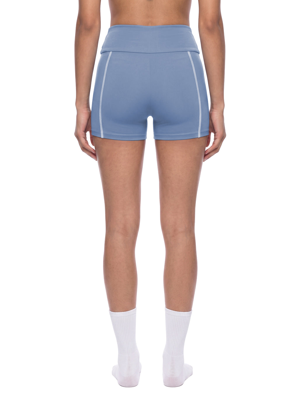 The GFG Heritage Yoga Biker Shorts — Black Crown