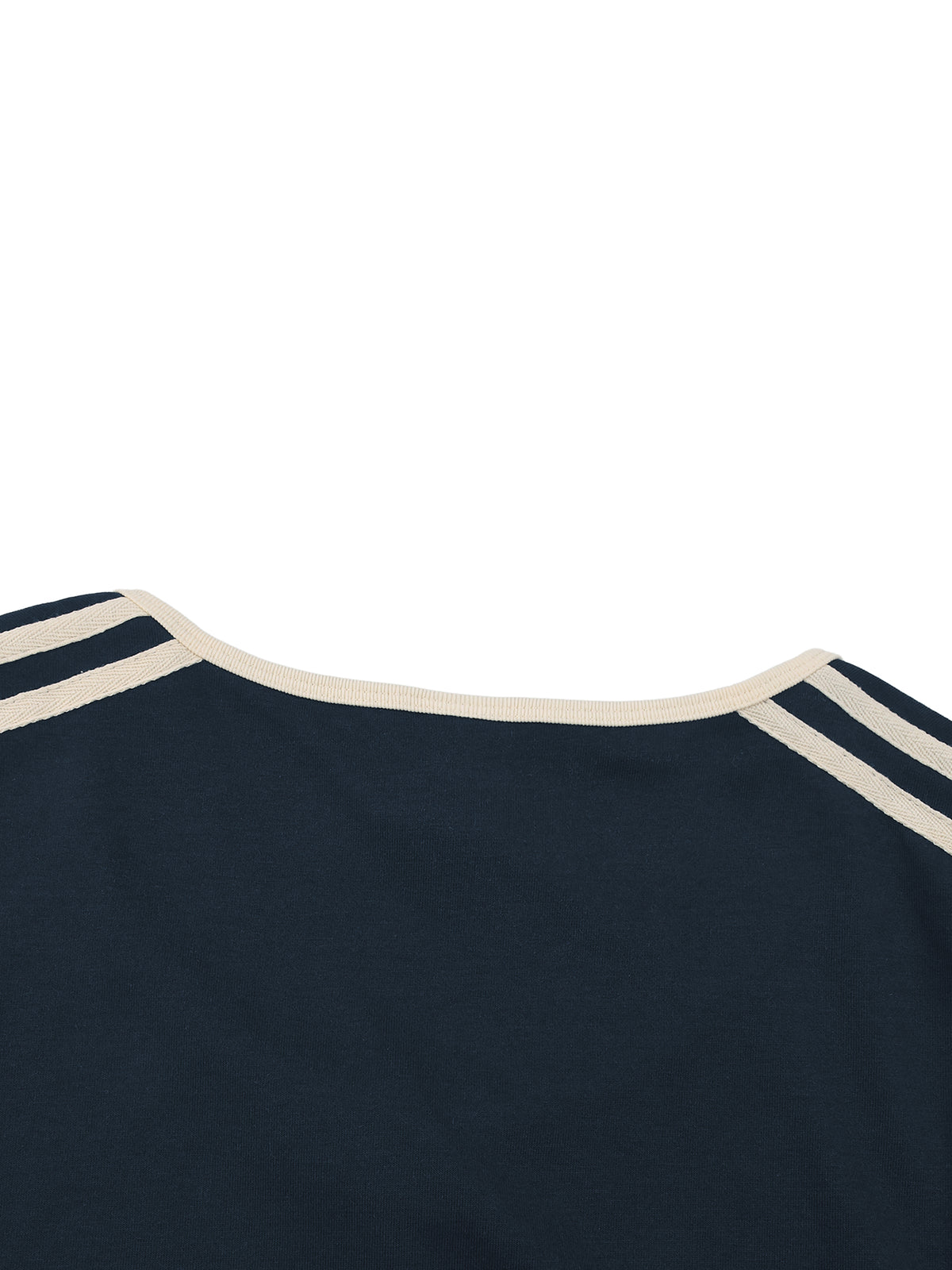 The GFG Heritage Colour Block Crop Tee — White Crown