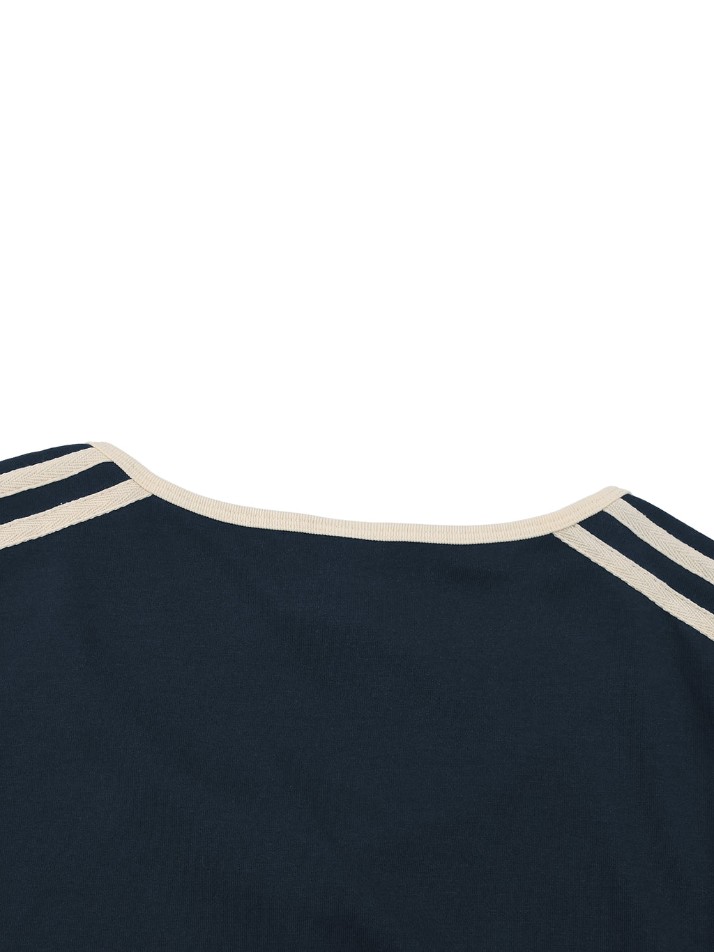The GFG Heritage Colour Block Crop Tee — Black Crown