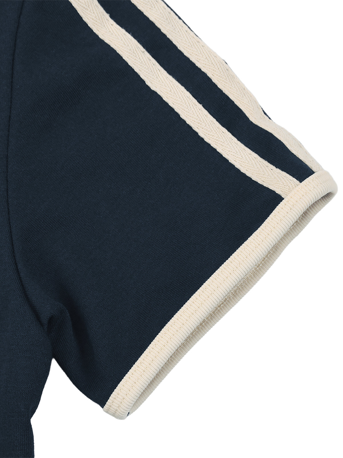 The GFG Heritage Colour Block Crop Tee — White Crown