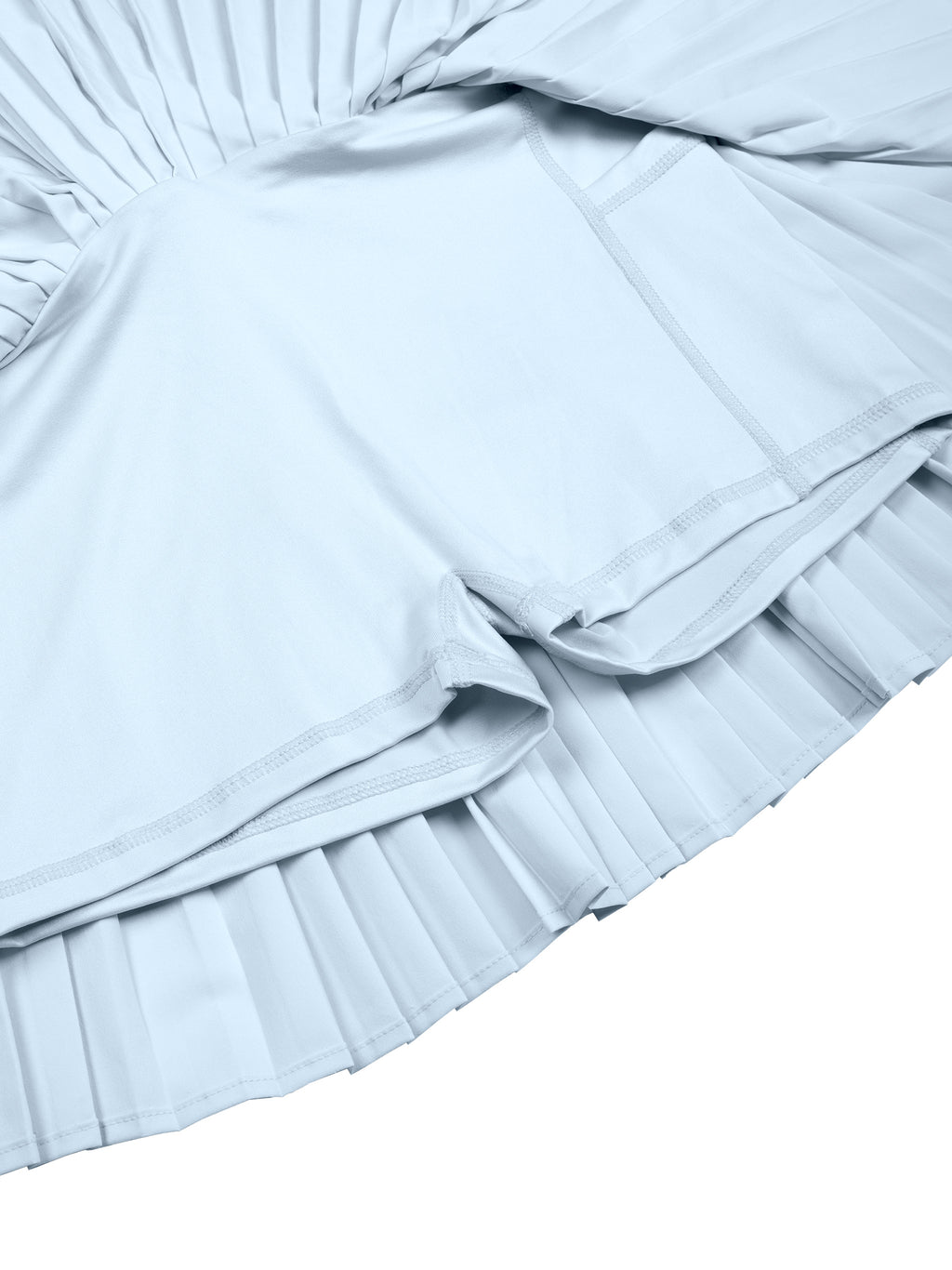 The GFG Heritage Pleated Yoga Skort — White Crown